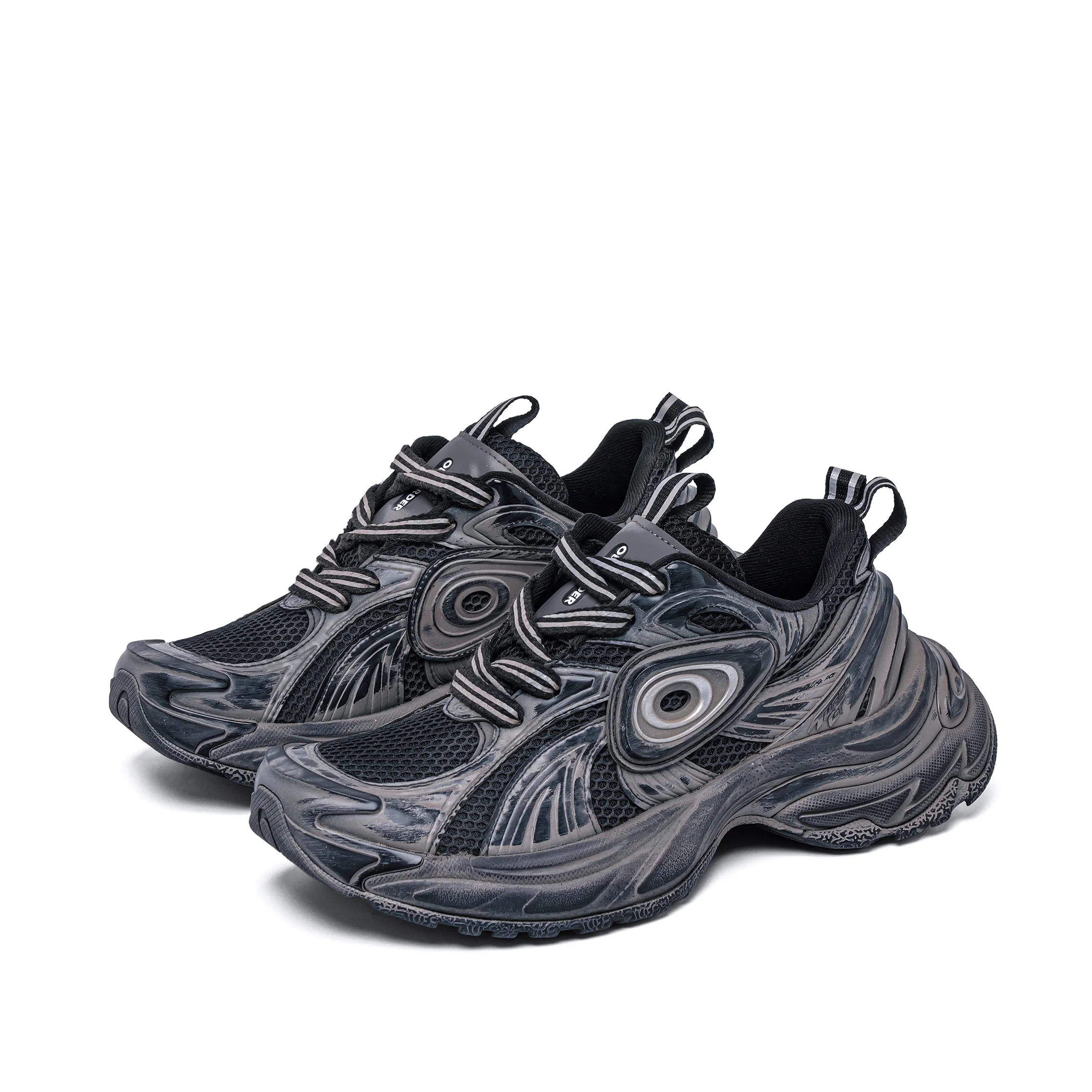 Turbo GT Running Shoes Destroyed Black - Image 2
