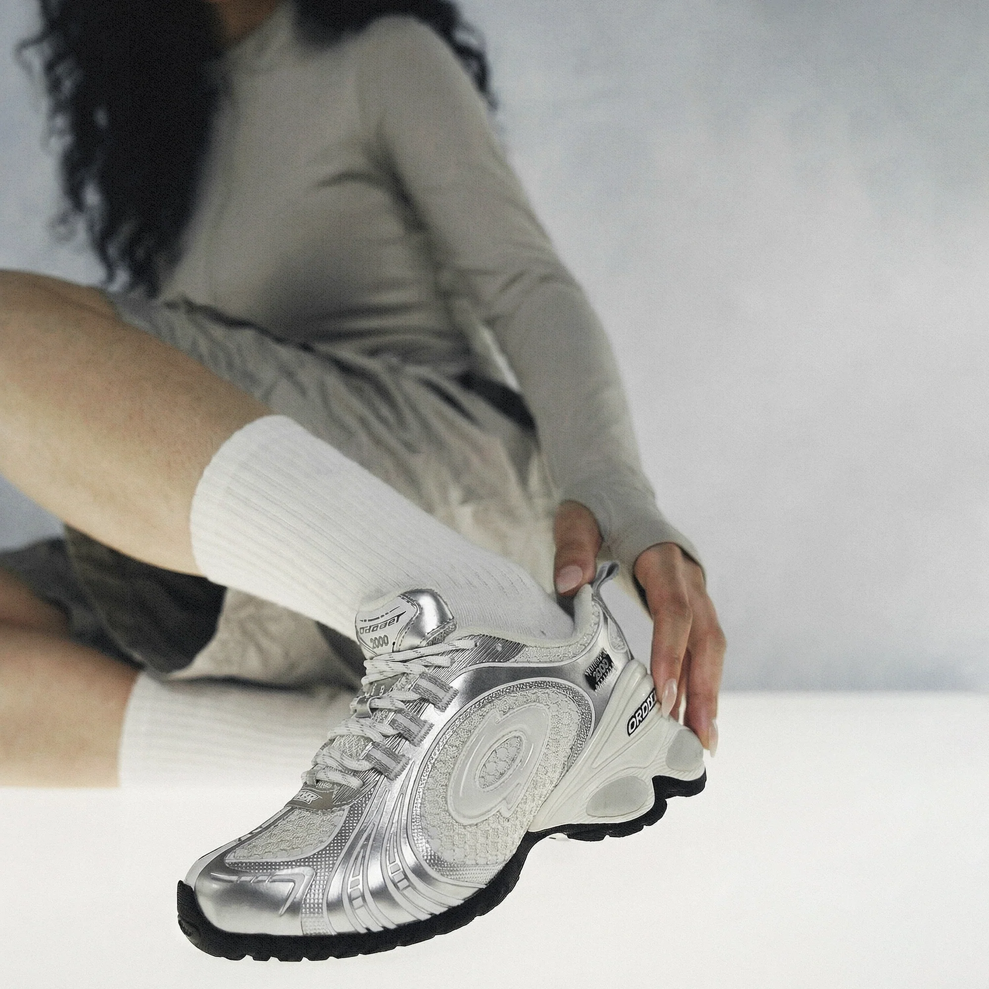 Turbo 2000 Running Shoes- Glacier White - Image 3